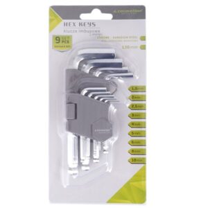 Šešiakampiai raktai, spherical, 130mm, sizes 1.5 - 10mm, 9 vnt - Image 2