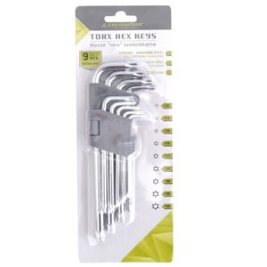 Torx šešiakampiai raktai 180mm , T10 - T50, 9 vnt - Image 2