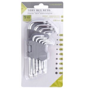 Torx šešiakampiai raktai 130mm, T10-T50, 9 vnt - Image 2