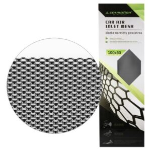 Aliuminis automobilio oro paėmimo tinklelis 2x4 mm, honeycomb, sheet 100x33 cm, black
