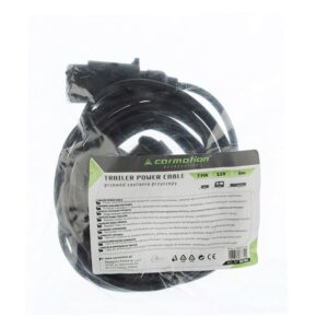 Trailer power cable with plug and 7-pin socket, 5 m long - Image 3
