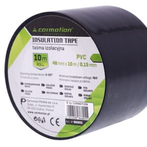 Insulating tape PVC 0.15 mm x 48 mm x 10 m, black, 1 pc.