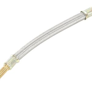 Twin wheel inflation extension, 180 mm, metal braided