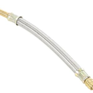 Twin wheel inflation extension, 180 mm, metal braided - Image 2