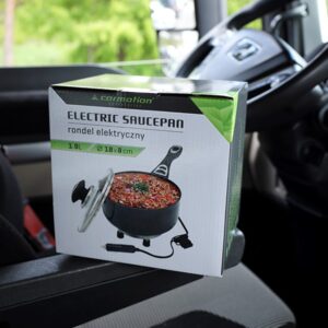 Automobilinis kelioninis elektrinis puodas, 180 mm, 24V 250W su dangčiu - Image 5