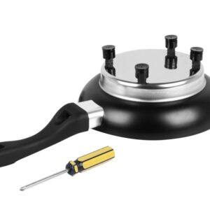 Automobilinė kelioninė elektrinė keptuvė 200 mm, 12V 150W su dangčiu - Image 3