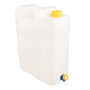 Vandens kanistras 20L with plastic valve, drinking water approved