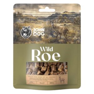 JOHN DOG Wild roe - skanėstas šuniui - 200g