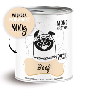PAKA ZWIERZAKA Pepe Beef - drėgnas ėdalas šunims - 800g