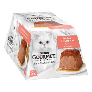 PURINA Gourmet Revelations Lašiša - drėgnas kačių maistas - 2x57 g