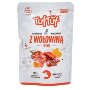 TUF TUF Beef with pumpkin - drėgnas ėdalas šunims - 500g