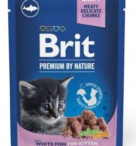 BRIT Premium by Nature Kitten White fish - drėgno kačių ėdalo - 100 g