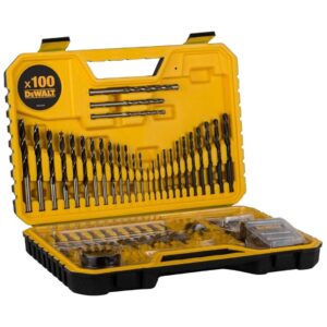 DeWalt DT71563 Grąžtų ir bitų rinkinys 100 dalių juodas, geltonas