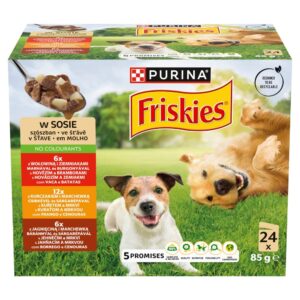 PURINA Friskies in sauce - drėgnas ėdalas šunims - 24x85g