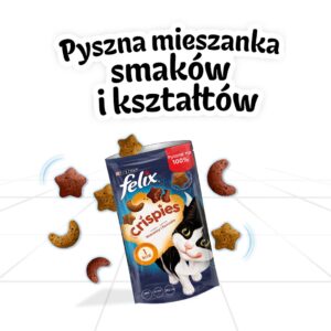 FELIX Crispies Beef, Chicken - sausas kačių ėdalas - 45 g - Image 2