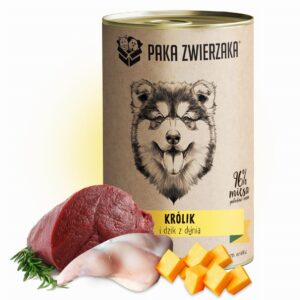 PAKA ZWIERZAKA Rabbit and boar with pumpkin - drėgnas ėdalas šunims - 400g - Image 2