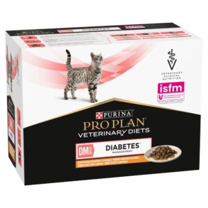 PURINA Pro Plan Veterinary Diets DM St/Ox Diabetes Management - šlapias kačių maistas - 10 x 85g