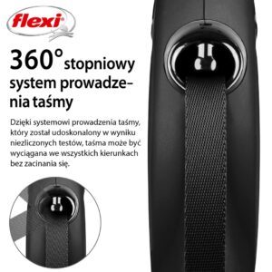 Flexi New Classic Geltona Šuo Susitraukiantis pavadėlis 5 m - Image 3