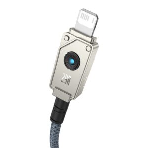 Baseus Unbreakable USB A-IP laidas 1 m 5V-2,4A Balta - Image 3
