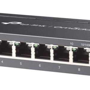 TP-Link Omada ES208G tinklo komutatorius Valdomas L2 Gigabit Ethernet (10/100/1000) Juoda - Image 3