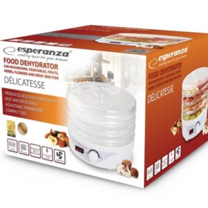 Esperanza EKD003 maisto džiovintuvas Permatomas, Balta 250 W - Image 3
