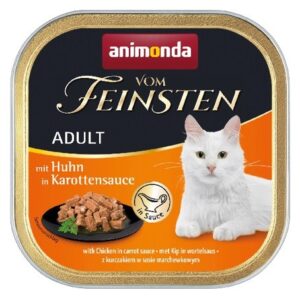 ANIMONDA Vom Feinsten Adult Chicken in carrot sauce - šlapias kačių maistas - 100g