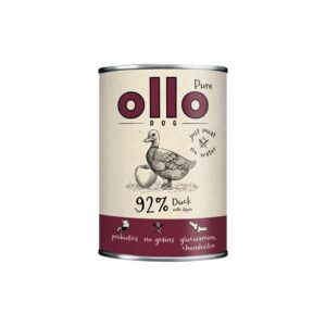 OLLO Pure Duck with apple - drėgnas ėdalas šunims - 400g