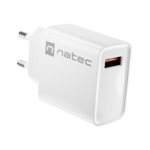 NATEC TINKLO ĮKROVIKLIS RIBERA USB-A 18W BALTA