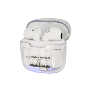 Esperanza EH237W Bluetooth ausinės į ausis TWS Balta - Image 3