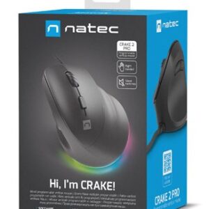 NATEC Crake 2 Pro kompiuterio pelė Universalus Dešinės rankos USB A tipo Optinis 12800 DPI - Image 3