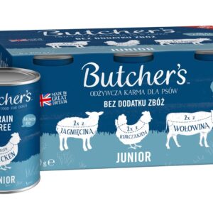 BUTCHER'S Original Junior Mega pack mix - šlapias maistas šunims - 6 x 400g