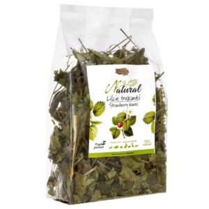 ALEGIA Strawberry leaves - skanėstas žiurkėms ir triušiams - 90g
