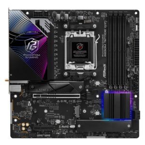 Asrock Phantom Gaming B850M Riptide WiFi AMD B850 AM5 lizdas „micro ATX“ - Image 2