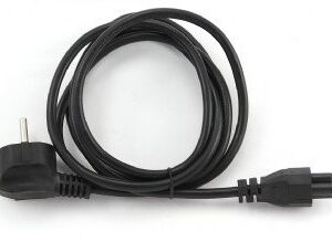 Gembird PC-186-ML12-3M maitinimo kabelis Juoda CEE7/7 C5 šakotuvas - Image 2