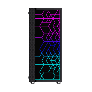 Gembird Fornax 2500 ARGB Gaming ATX kompiuterio dėklas, Midi Tower, apšvietimas, juodas - Image 3