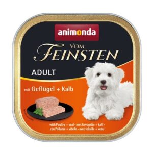 ANIMONDA Vom Feinsten Adult Poultry and veal - šlapias maistas šunims - 150g