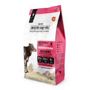 WIEJSKA ZAGRODA Monoprotein Beef - sausas kačių maistas - 3kg
