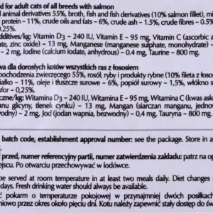 DOLINA NOTECI Piper with salmon - drėgno kačių ėdalo - 100 g - Image 2