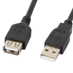 LANBERG EXTENDER USB 2.0 AM-AF 1.8M (JUODAS) CA-USBE-10CC-0018-BK