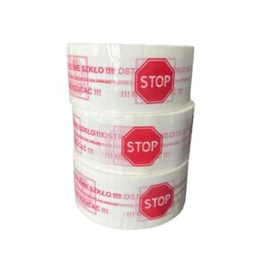 Spausdinta lipni juosta 48 mm x 100 m „Atsargus stiklas“ - Image 3