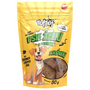 TUF TUF Psie żelki - poultry fudge - skanėstas šuniui - 80g