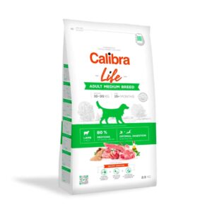 CALIBRA Dog Life Adult Medium Breed Lamb - sausas maistas šunims - 2,5kg