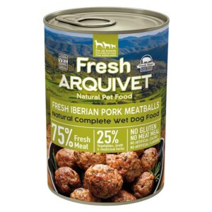 ARQUIVET Fresh Iberian Pork Meatballs - šlapias maistas šunims - 400g