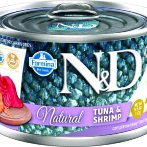 FARMINA N&D Cat Natural Tuna&Shrimp - drėgnas kačių ėdalas - 140 g