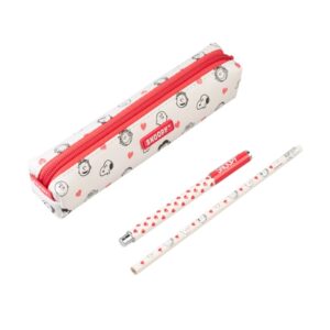 Snoopy - Pencil case with pen and pencil set from the Love Season collection