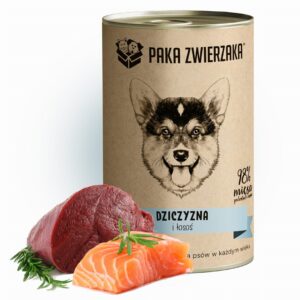 PAKA ZWIERZAKA Game and salmon - drėgnas ėdalas šunims - 400g - Image 2