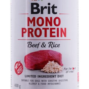 BRIT Mono Protein Beef & Rice - drėgnas maistas šunims - 400g - Image 2