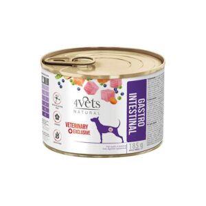 4VETS Natural Gastro Intestinal Dog - drėgnas šunų maistas - 185 g