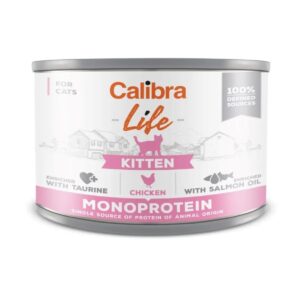 CALIBRA Cat Life Kitten Chicken - šlapias kačių maistas - 200g