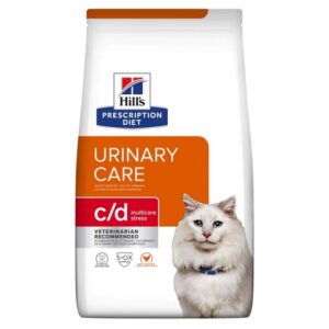HILL'S PRESCRIPTION DIET Feline c/d Urinary Care Multicare Stress Sausas kačių maistas Viščiukas 3 kg